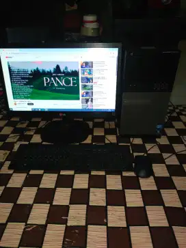 Fullset cpu ram 8gb plus monitor led LG 20 in.