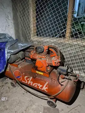 Shark 2hp pk kompresor angin + dinamo full tembaga electro
