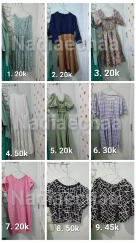 baju preloved dress rok bekas