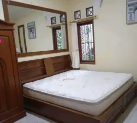 Ranjang Dipan Kayu Jati Minimalis