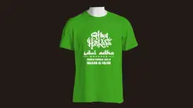 Kaos qurban + sablon