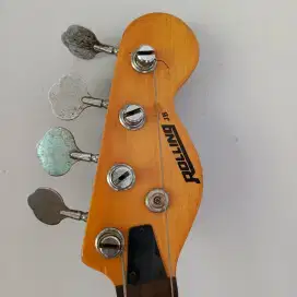 Gitar Bass merk Rolling JB jazz bass. antik dan langka
