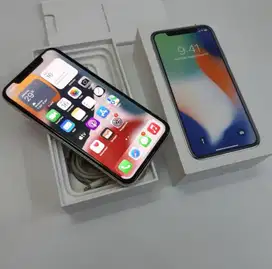 IPHONE X 256GB WHITE LENGKAP GARANSI RESMI