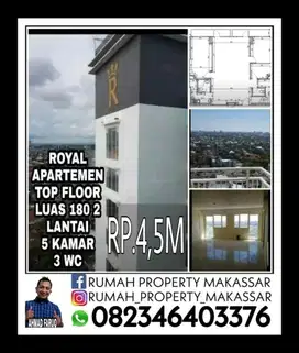 Royal Apartemen Panakkukang ToP Floor 25 & 26 Type 90, 2 Lantai 180 M