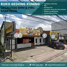 Ruko Strategis Tepi Jl Gedong Kuning Banguntapan Dkt Gembira Loka SHM