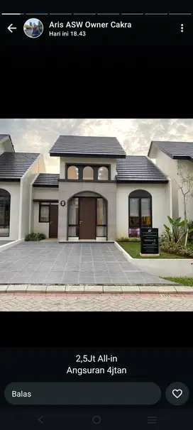 Rumah cantik siap huni