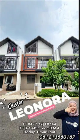 Dijual murah rumah dengan Attic room di gading Serpong
