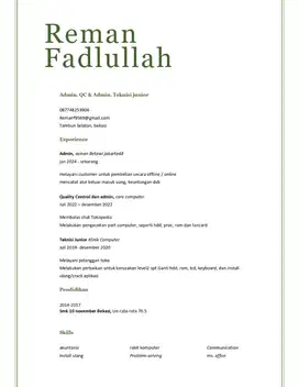 mencari pekerjaan admin, akuntansi, ilmu komputer, design grafis