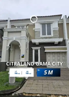 Dijual Villa Siap Huni Citraland Gama City Cluster Bahamas Medan