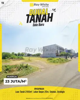 Tanah Premium Strategis 1 Menit dari The Park Solo Baru