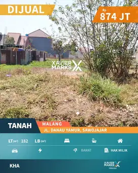 c086 Tanah Murah dan Luas di Sawojajar Kota Malang