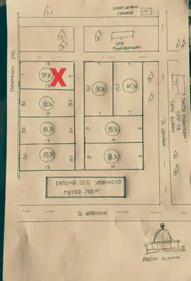 Tanah kavling pekarangan siap bangun di 21c Yosomulyo Metro Pusat
