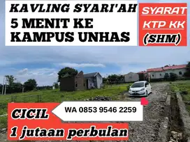 TANAH KAVLING PINGGIR JALAN DEKAT KAMPUS UNHAS TEKNIK  GOWA
