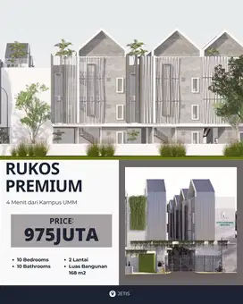 Rukos 2 lantai under 1M kota malang