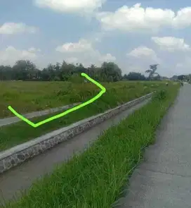 Dijual tanah sawah view gunung di minggir Sleman
