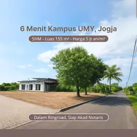 Tanah dekat Malioboro dijual cepat,SHM P unit dekat Kampus