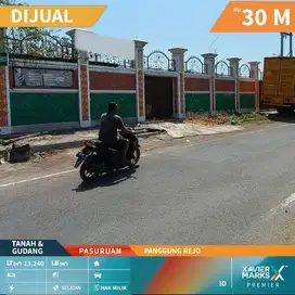 Tanah Dan Gudang Murah Ditengah Kota Panggungrejo Pasuruan(OLX348)