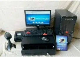 PAKET KOMPUTER KASIR TOKO APOTEK BENGKEL RESTO LENGKAP SIAP PAKAI