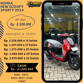 NEW SCOOPY SPORTY 2024 KM LOW