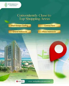 APARTEMEN SPRINGHIL KEMAYORAN TOWER BARU & UNIT BARU FREE DP VIEW GOLF