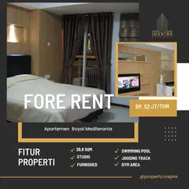 Sewa murah Studio furnished bagus  dekat mal Ta Cp halte busway