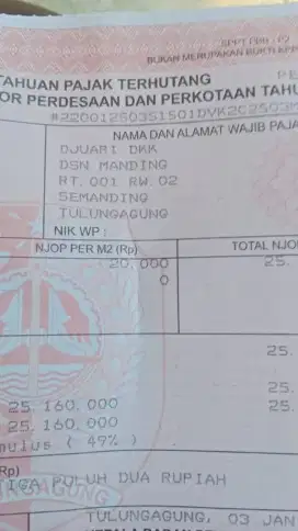 Dijual tanah pinggir jalan