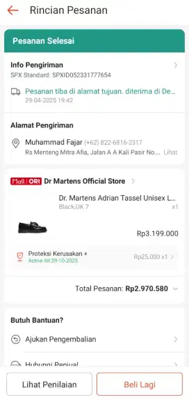 Dr. Martens Adrian Tassel Unisex Loafer Black No. 7 (25,5 cm)
