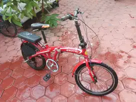 jual sepeda lipat exotic merah