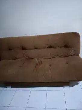 sofabed coklat bekas