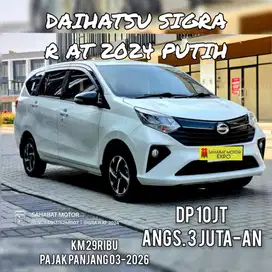Mobil 3 Baris DP 10jt Daihatsu Sigra 1.2 R AT 2024 Putih
