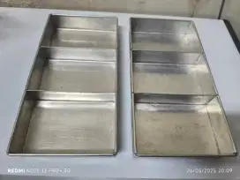 Loyang Brownies Bakar kotak 3 sekat