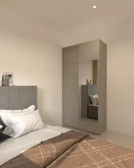 Jasa interior design lemari aesthetic elegan