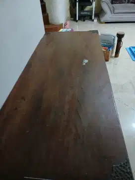 Meja tv jati tua asli