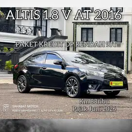 Low km rawatan DP Rendah Toyota Corolla Altis V 1.8 AT 2016 Hitam