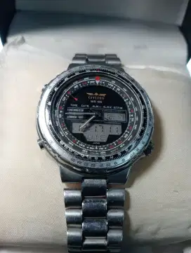 Jual jam citizen Aviator wingman world time second