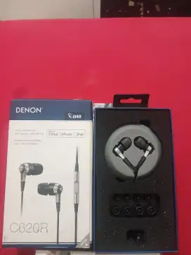EARPHONE FULLBASS DENON ORIGINAL LENGKAP PRELOVED