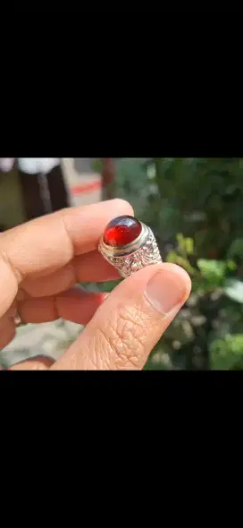 Hessonite Garnet giwang TOP Quality