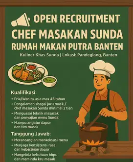 Lowongan juru masak sunda