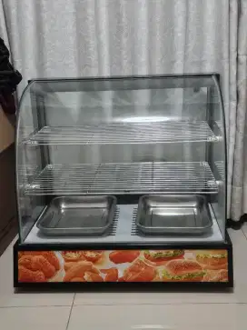Dijual Display Showcase Penghangat Makanan (2 Pintu)