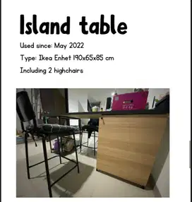 Meja makan (island table) Ikea Enhet