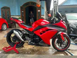Ninja FI 2015 akir bgus segel full original plat S mojokerto