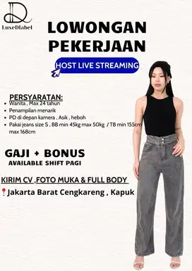 HOST LIVE STREAMING TIKTOK & SHOPEE