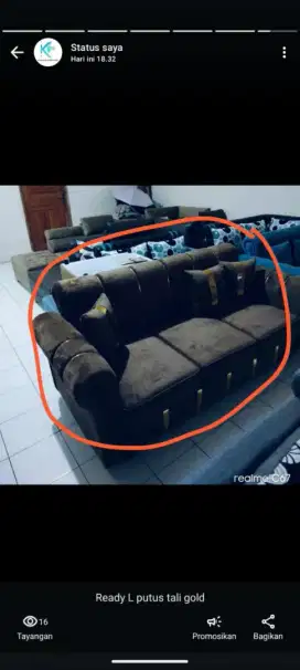 Sofa baru barang awet insyaallah