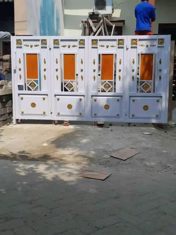 Pagar dorong minimalis