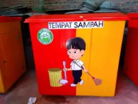 Tempat sampah fiberglass 1500 liter