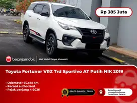 [ PAJAK PANJANG ] Toyota Fortuner Vrz Trd Sportivo AT Putih 2019