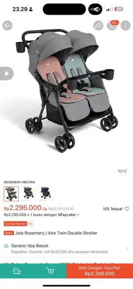 Joie Aire Twins stroller