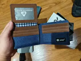 Dompet Pria bahan Canvas warna Navy merk JFR Original