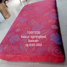 1 kasur springbed bagian bawah bekas kain baru ganti