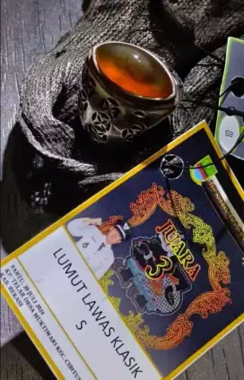 batu pandan lumut klasik lawas sedia bacan pirus